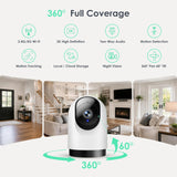 YOTON Cámara de seguridad interior, monitor de bebé Wi-Fi 2K 360° y...