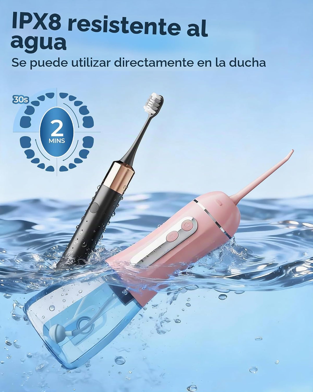 Cepillo de dientes eléctrico para adultos, cepillo de dientes eléct...