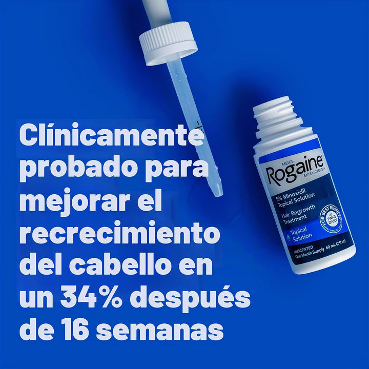 Solución Rogaine para hombres, suministro de un mes
