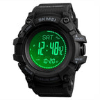 Reloj Digital al Aire Libre con Brújula, Altímetro, Barómetro, termómetro, Pedometro, a prueba de agua, para Deportes Extremos, Hombre