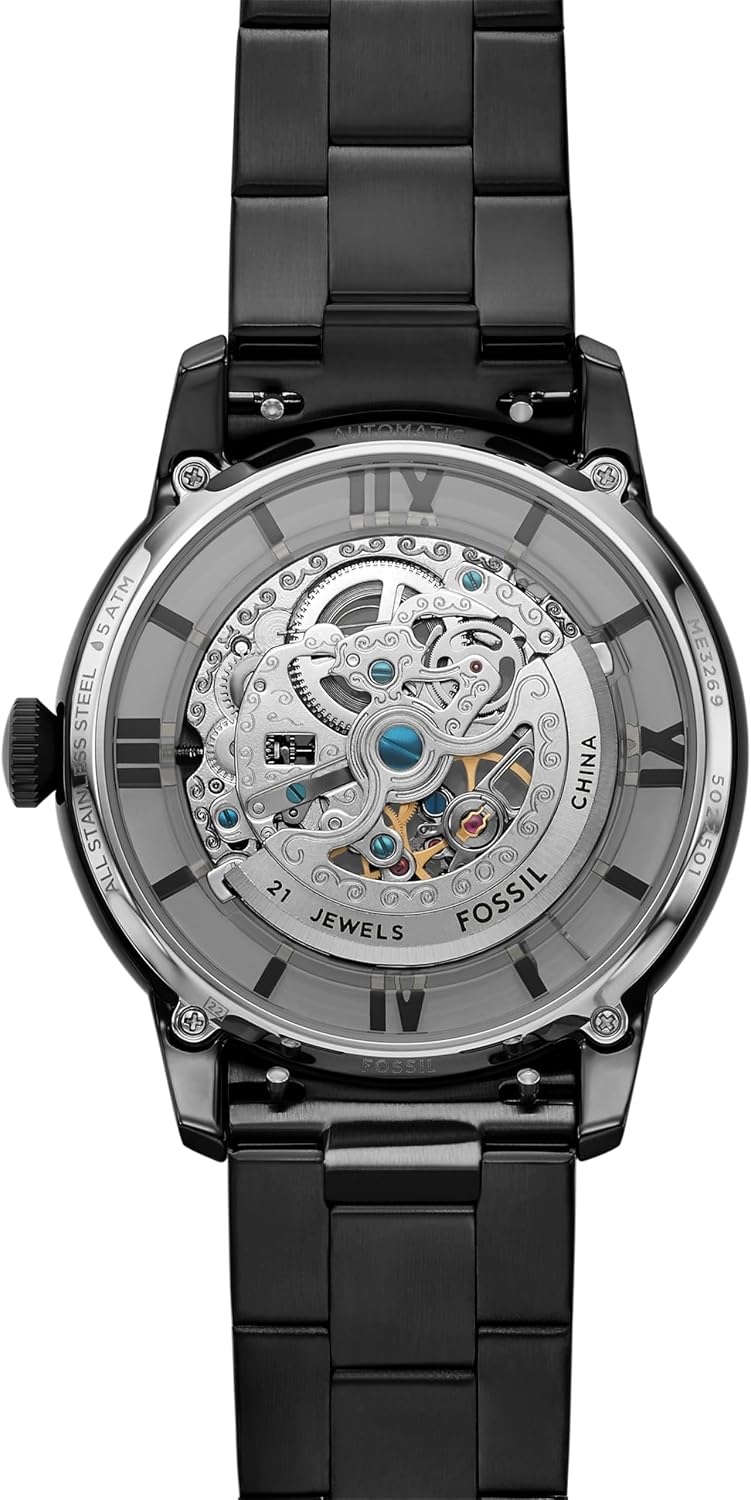 Fossil Townsman - Reloj automático de acero inoxidable para hombre