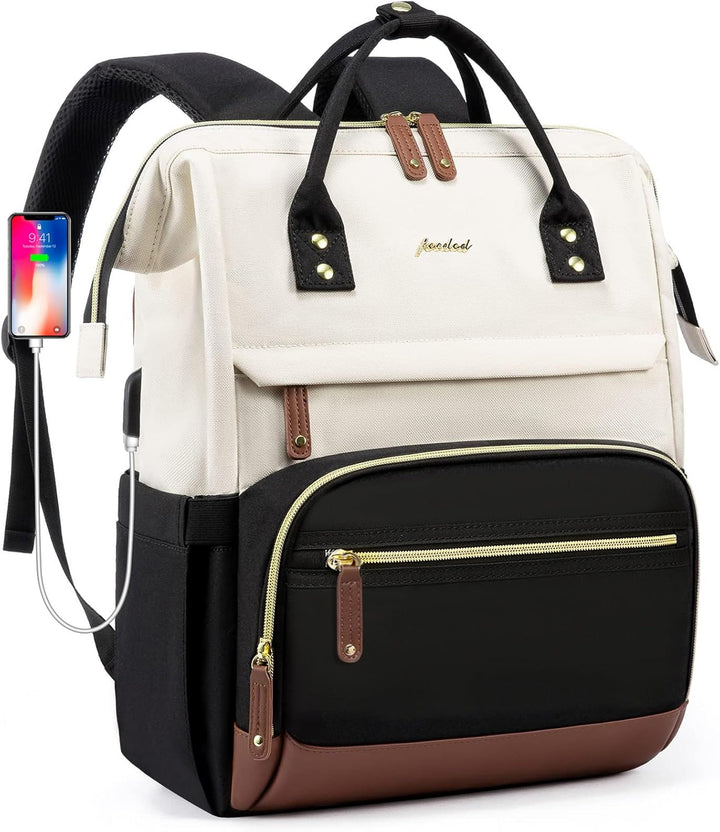 Focdod Mochila para computadora portátil para mujer, mochila de tra...
