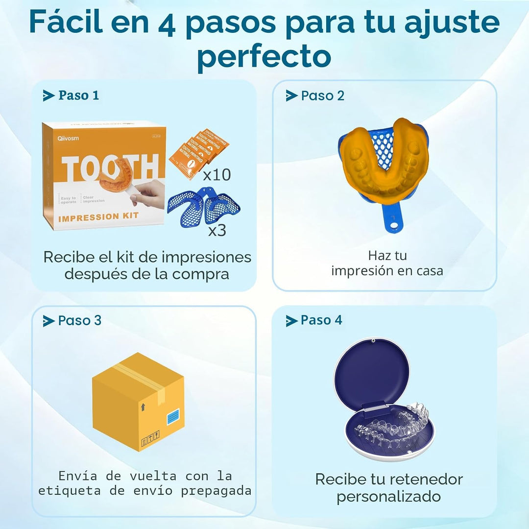 Retenedores personalizados para dientes, juego de retenedores trans...