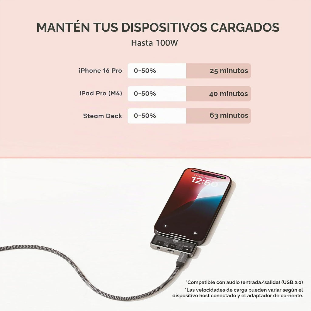 Satechi, hub USB, alimentado