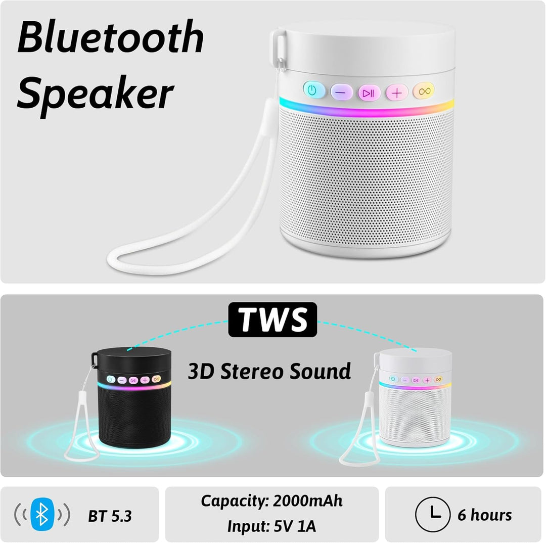 KAKULO Botella de agua con altavoz Bluetooth portátil, botellas de...