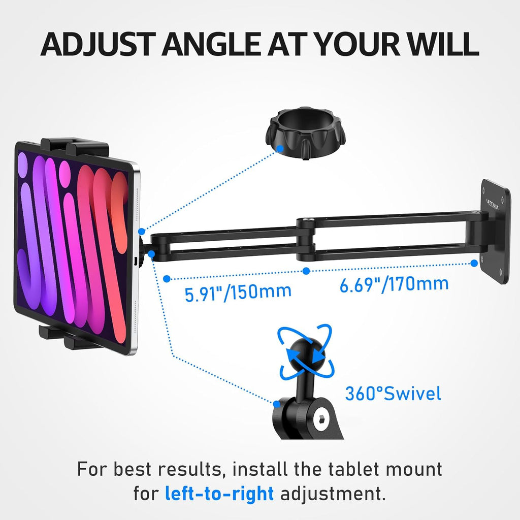 Soporte de pared para tableta y iPad, 4.7-15.6 pulg.