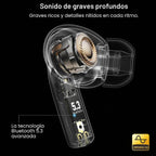 TOZO Auriculares inalámbricos T20 97H Playtime, estuche de pantalla LED de