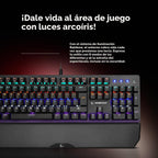 RAMPAGE GEAR KB-R86 Umbra Teclado mecánico para juegos – Inter...