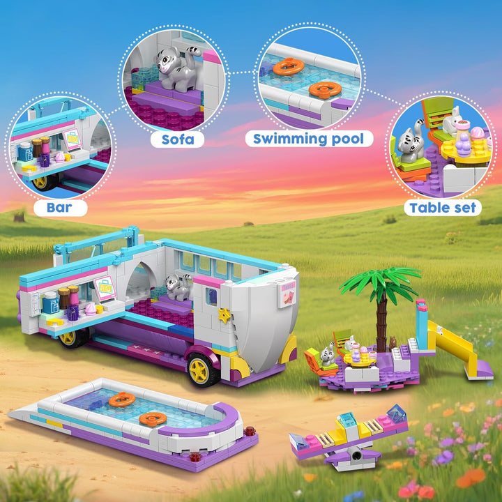 HOGOKIDS Juego de juguetes de construcción de aviones 3 en