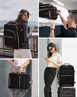 LOVEVOOK Mochila de equipaje de mano artículo personal bolsa de via...