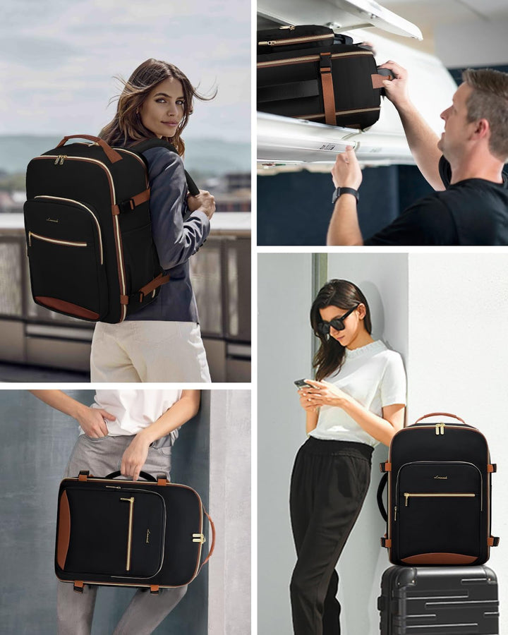 LOVEVOOK Mochila de equipaje de mano artículo personal bolsa de via...