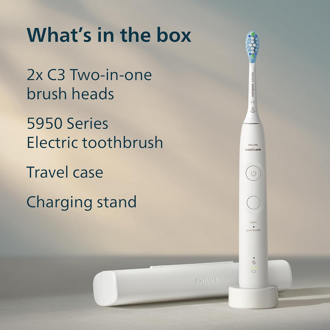 Philips Sonicare Cepillo de dientes eléctrico serie 5950, con senso...