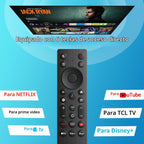 RC923A FMB1 Reemplazo de control remoto por voz, compatible con TCL Google Smart TV 4K HDR QLED Mini LED TV QM5K QM6K QM6K PRO QM7K Q77K X11K Series