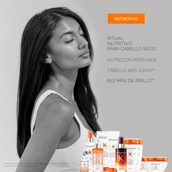 Champú Kerastase Nutritive Bain Satin | Limpia suavemente y repone...
