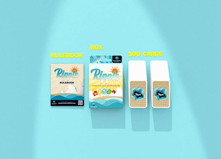 Blue Wasatch Games Juego de cartas Ripple combina apila y