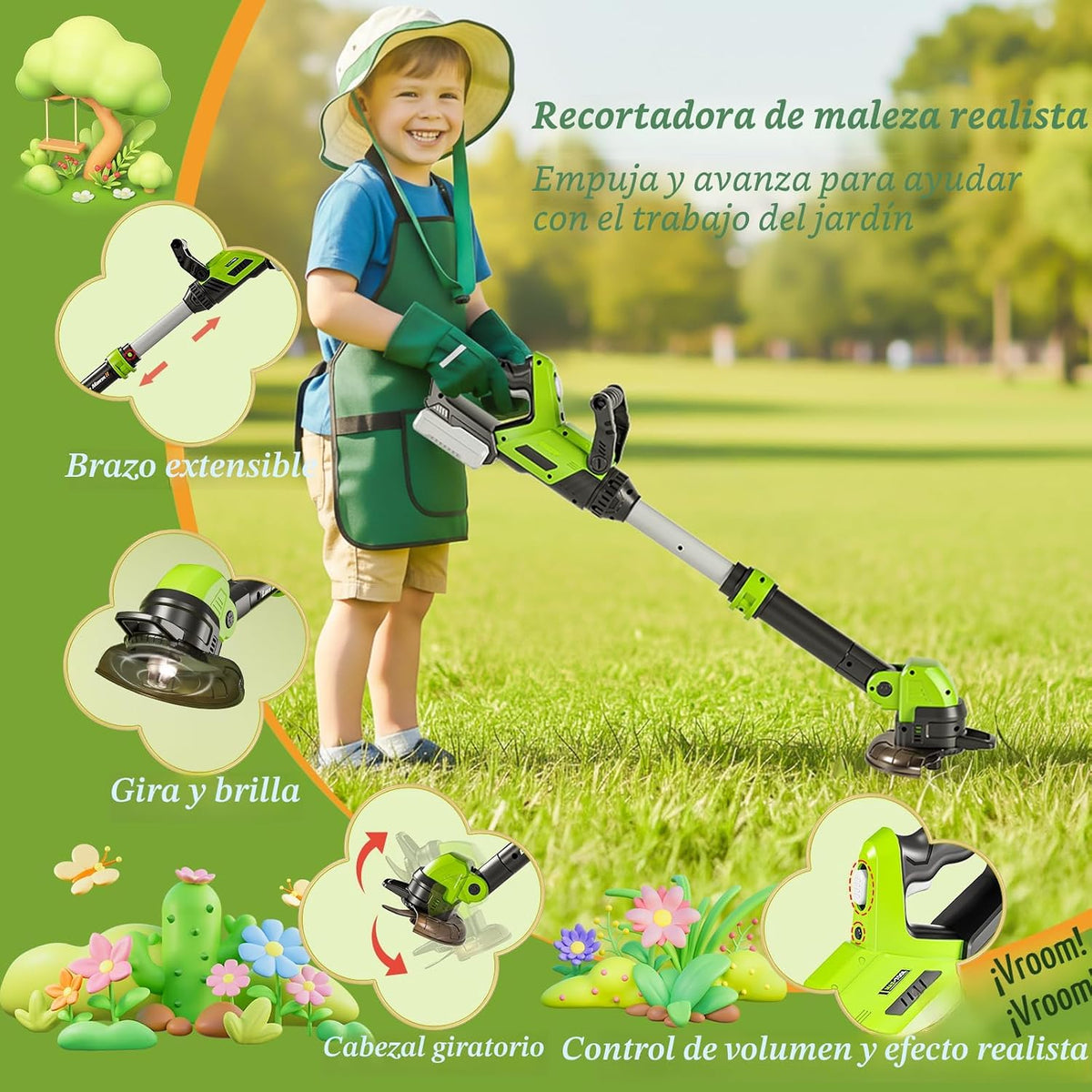 Kids Tool Set, 3in1 Power Tools Dress UP Toys, Gifts para Boys Girls 3 4 5 6