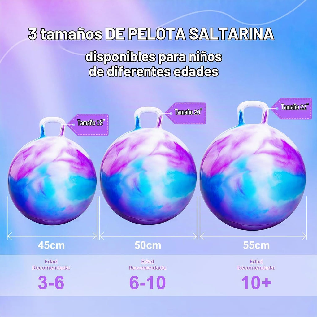Pelotas de tolva para niños de 6 a 12 años, pelota inflable de 20