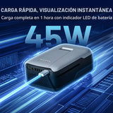 LiTHELi Cargador Portátil 2 * 4.0Ah Baterías de Litio Banco de Ener...