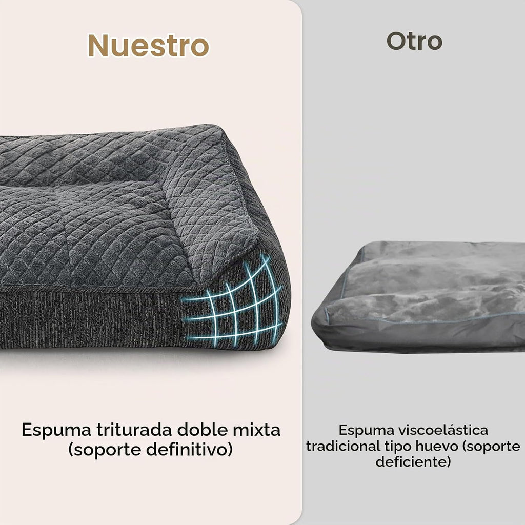 JOEJOY XL - Cama ortopédica para perros grandes, cama de espuma extra