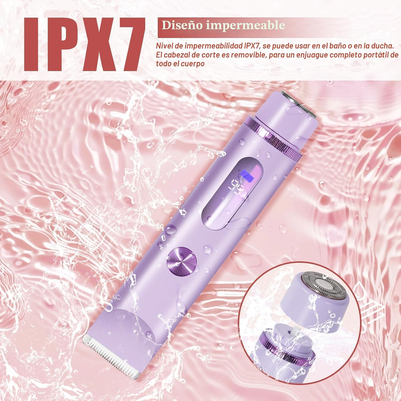 Recortadora de Bikini para Mujeres 2en1 Depiladoras de Alta Potenci...