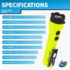 Nightstick XPP-5422GMX X-Series Linterna de doble luz intrínsecamente segura con imanes duales, verde/negro