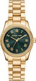 Reloj de mujer Michael Kors Lexington de tres agujas, acero inoxidable con acabado dorado (Modelo: MK7622)