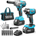 Seesii Kit combinado de llave de impacto y destornillador de impacto para