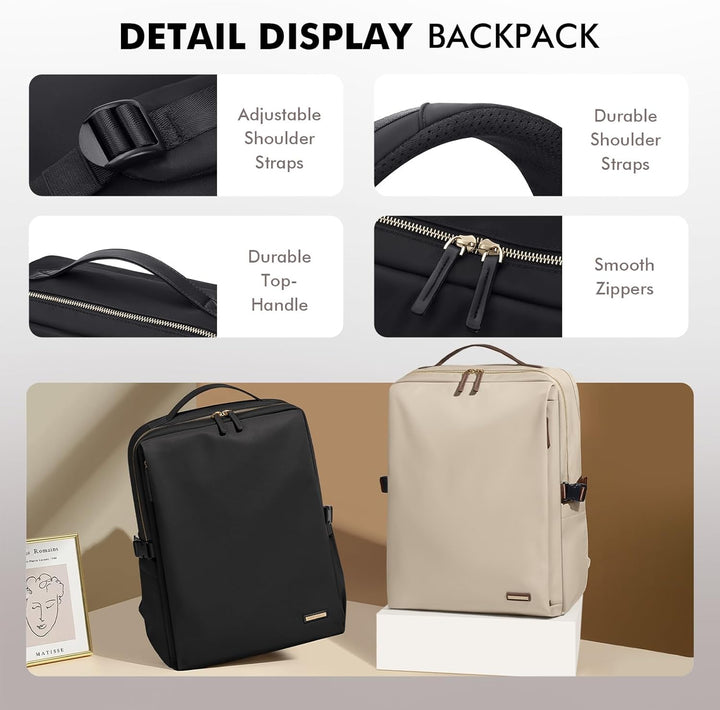 GOLF SUPAGS Elegante mochila para computadora portátil para mujer,...