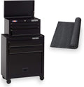 Craftsman - Cofre de herramientas con rollo de revestimiento para cajones, 26 pulgadas, 5 cajones, negro (CMST82763BK)