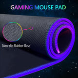 Armanza Alfombrilla de mouse RGB para juegos, alfombrilla de mouse...
