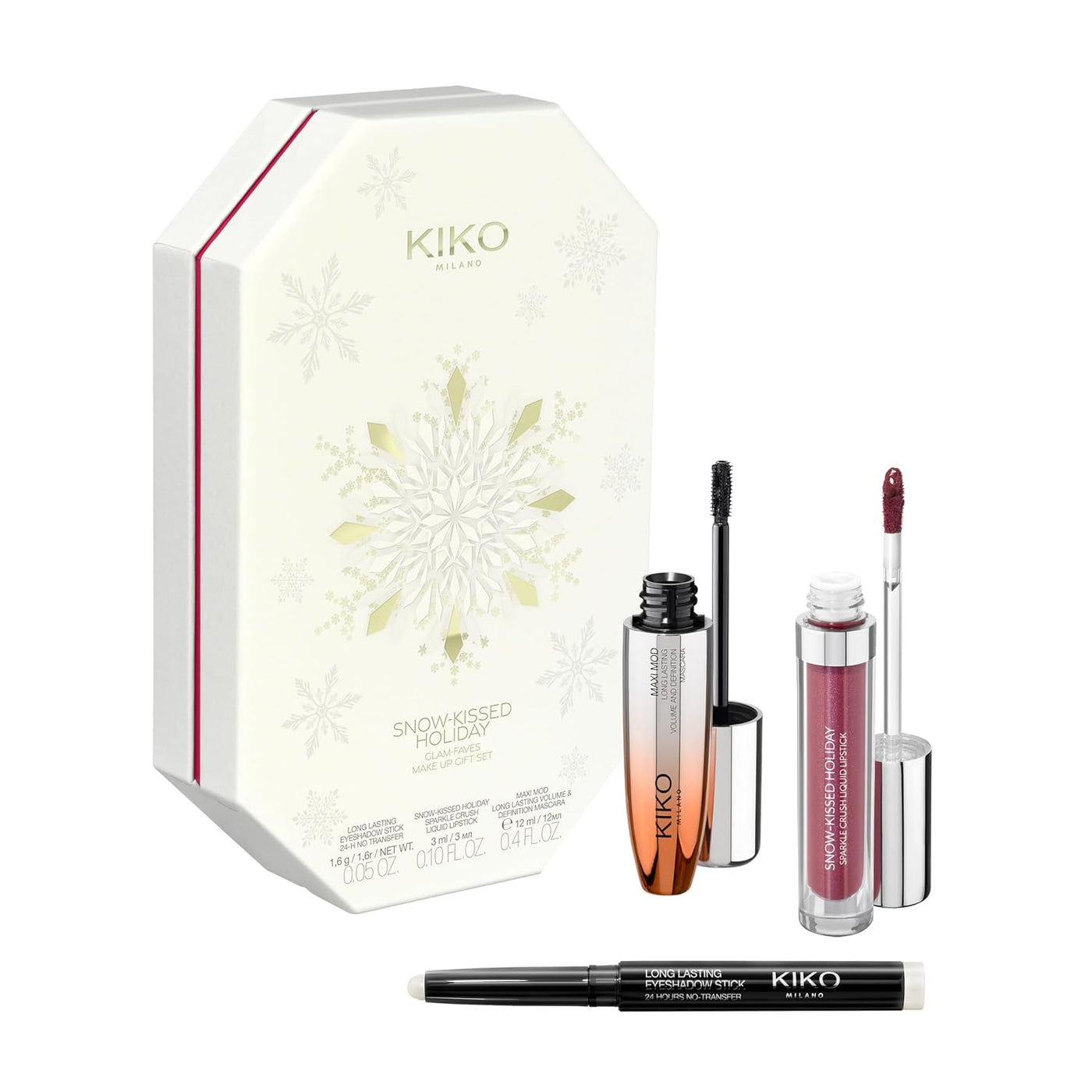KIKO Milano Snow-Kissed Holiday Glam-Faves - Set de regalo de maqui...
