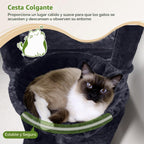 Globlazer Torre extra alta para gatos de interior, 76 pulgadas, F76, gris