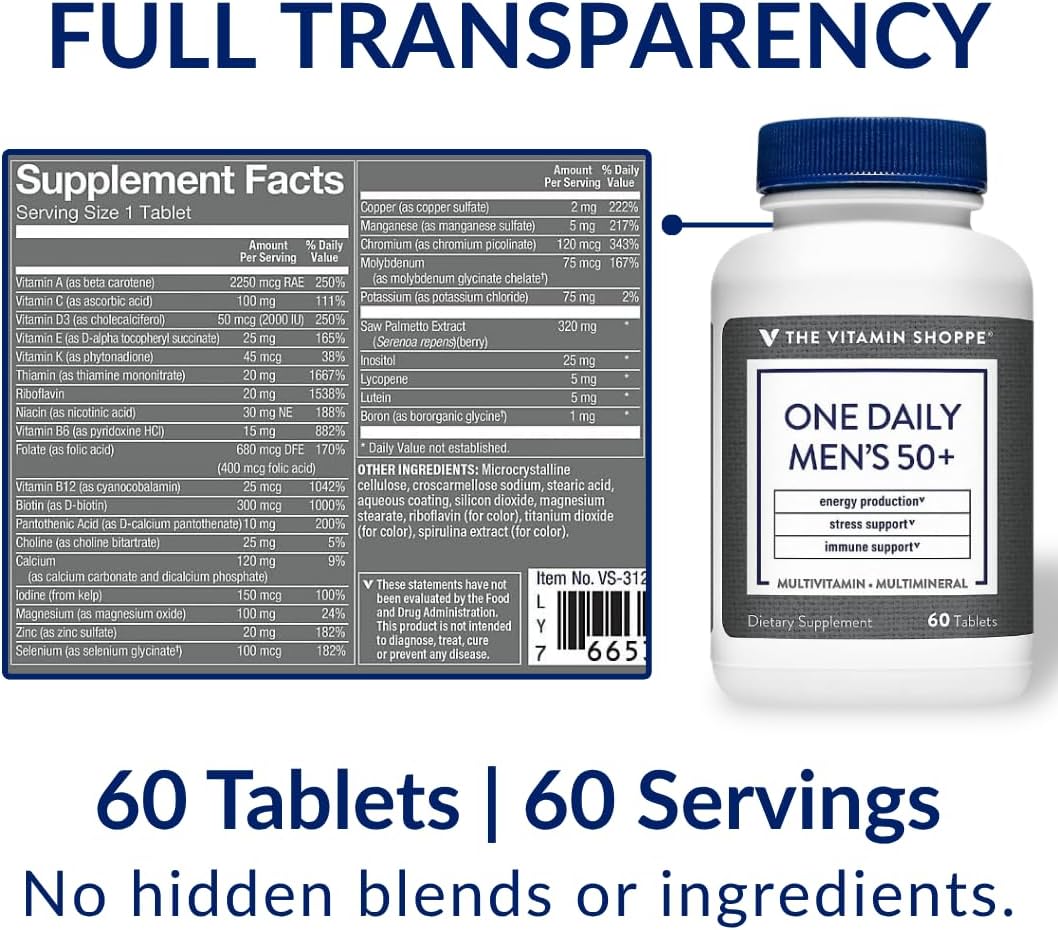 The Vitamin Shoppe Brand One Daily - Multivitamínico multimineral p...
