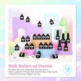 VANREESA Juego de 24 esmaltes de uñas de gel pastel, esmalte de gel...