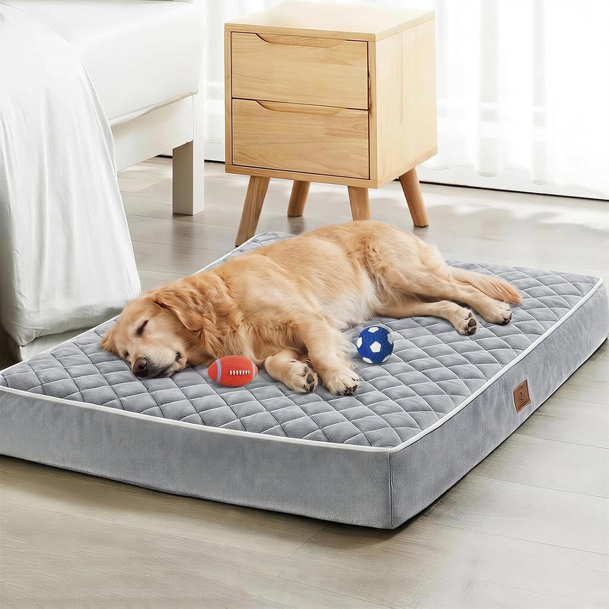 WNPETHOME Cama ortopédica impermeable extra grande para perros mayores para