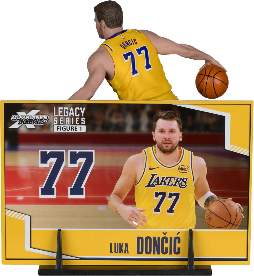 McFarlane Toys -Luka Doncic (LA Lakers) NBA Figura posada de 7 pulgadas Selecciones deportivas de McFarlane