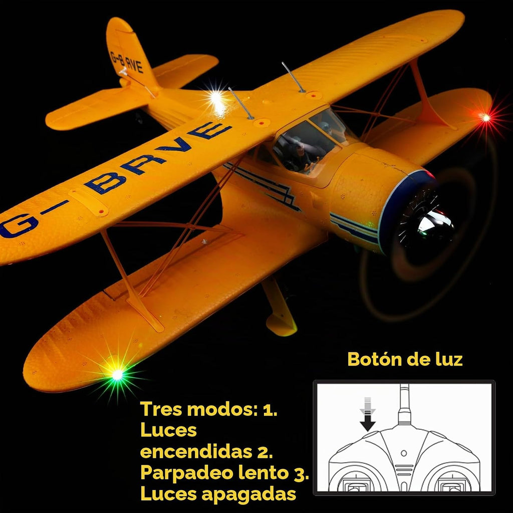 CKYSCHN WLtoys A300 4CH RC Plane sin escobillas y giroscopio de 6 ejes para