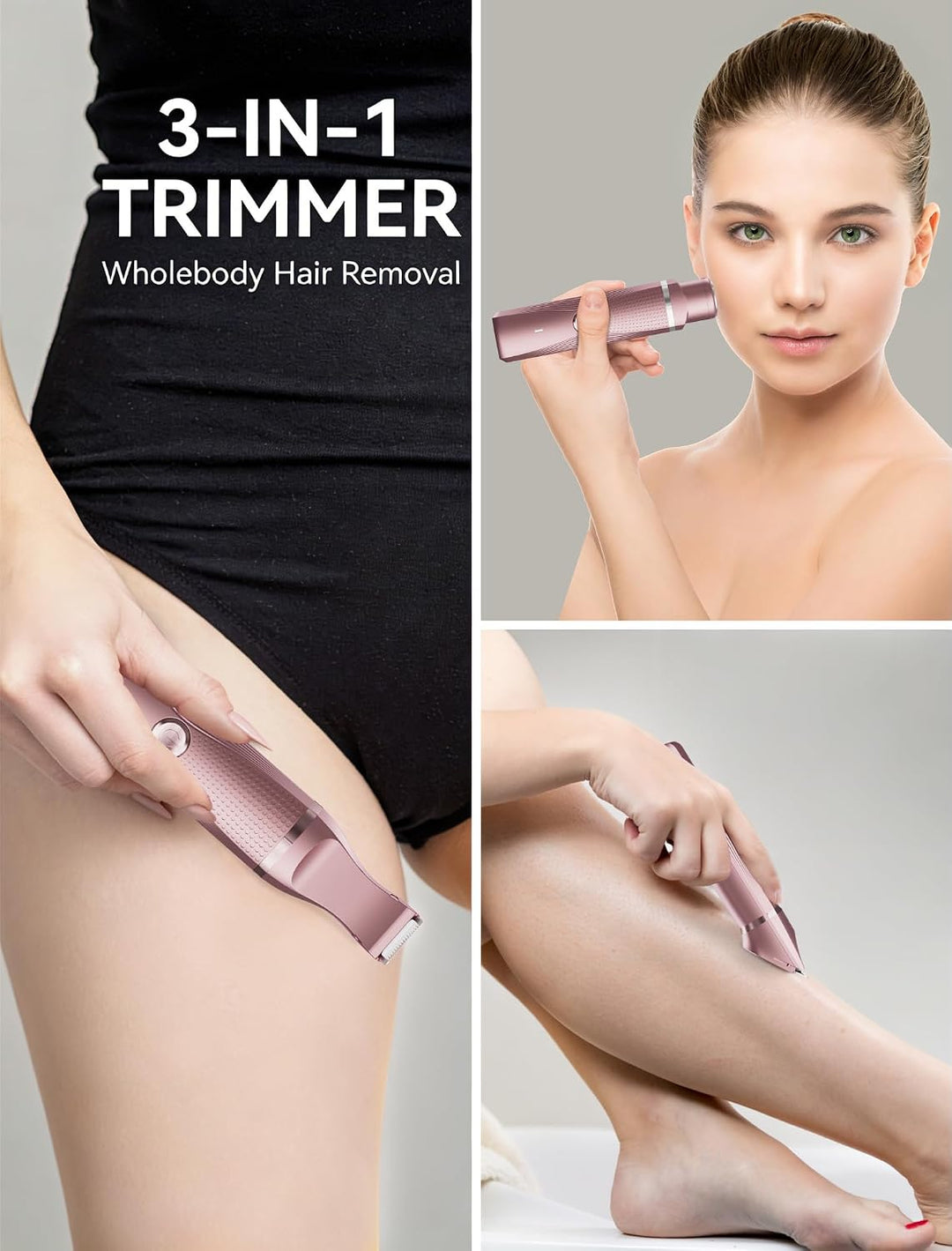 Unibono Pubic - Recortadora de pelo para mujer, impermeable, afeita...