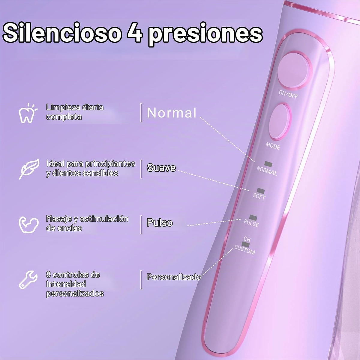 Oralfree Irrigador dental de agua con hilo dental para dientes - Ir...