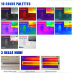 Cámara de imágenes térmicas con pantalla táctil de 3.5 pulgadas, pistola de imagen térmica AIOMEST con resolución IR de 256 x 192, temperatura de calor de -4 °F a 1022 °F, Wi-Fi, cámara infrarroja
