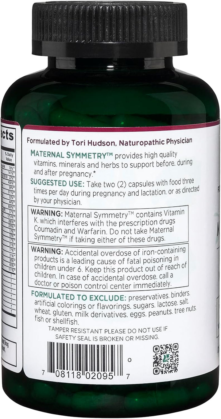 Vitanica Simetría materna, vitaminas prenatales y posnatales, vegan...