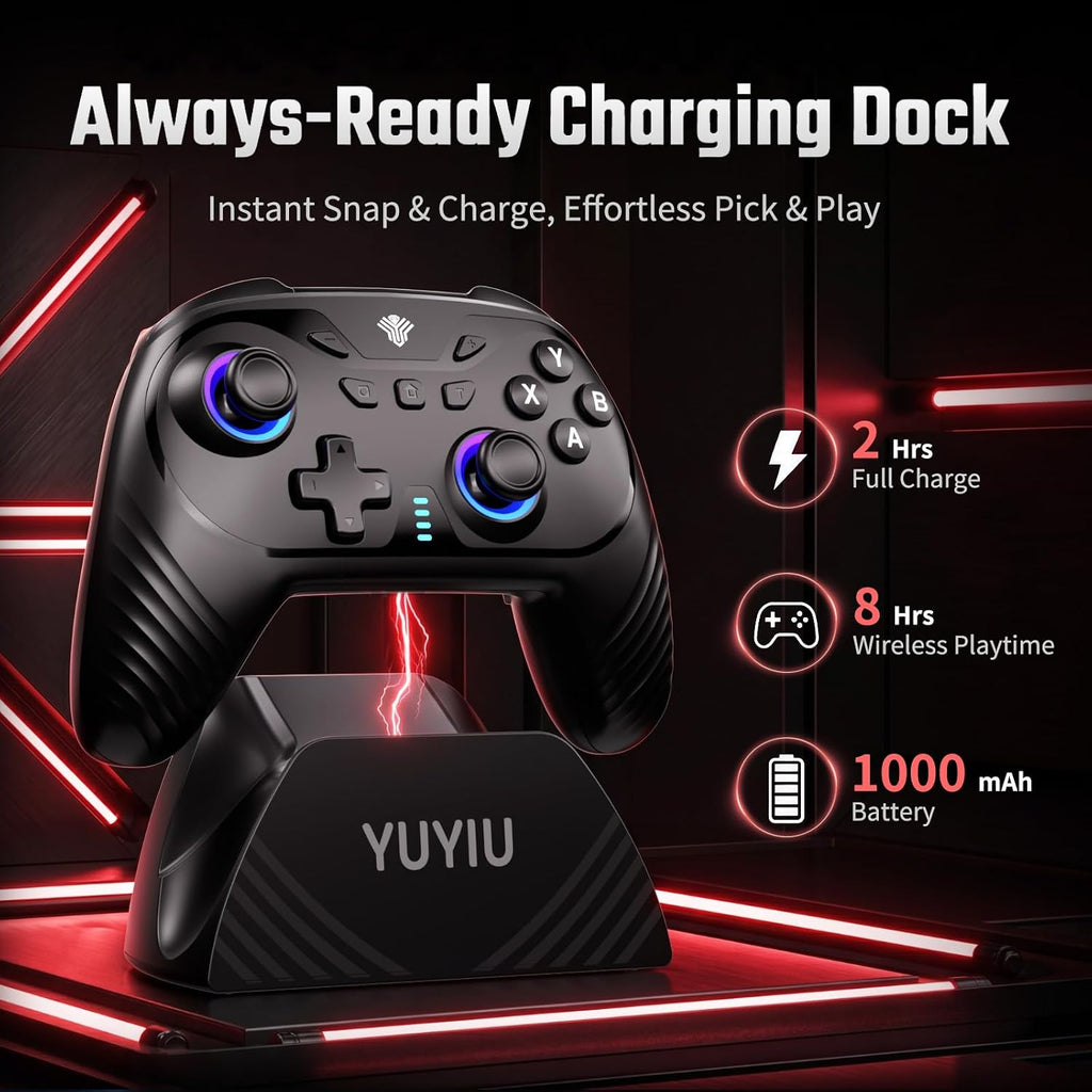 YUYIU WindSeeker III Controlador Inalámbrico para PC con Base de Carga