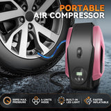 Auto Dynasty Inflador digital de neumáticos, compresor de aire port...