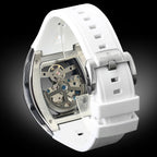 FORSINING Reloj automático para hombre con movimiento mecánico, esfera de esqueleto