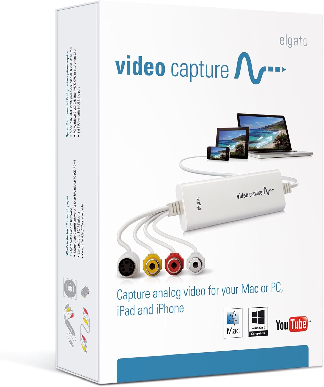 BCAPTURE DC60 - Adaptador de captura de video USB 2.0 con software...