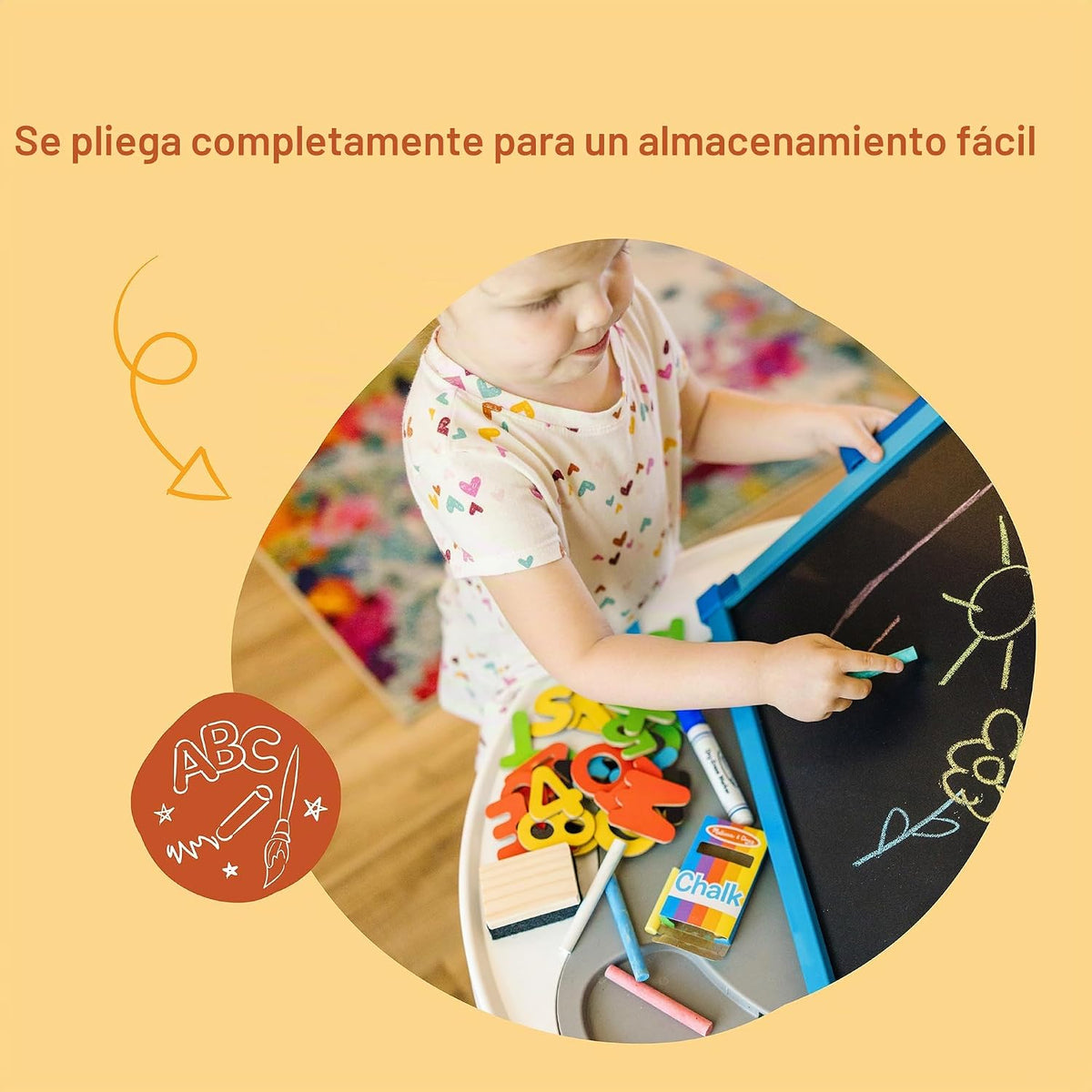 Melissa & Doug Caballete magnético de doble cara de lujo