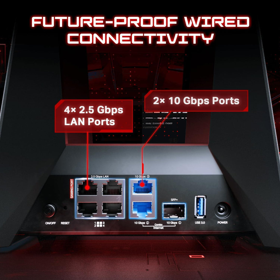 TP-Link Enrutador para juegos Wi-Fi 7 Tri-Band BE19000 Archer GE800...