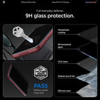 Spigen Filtro de privacidad Protector de pantalla de vidrio templado para