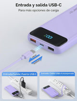 Cargador portátil, cargador de batería de carga rápida de 10000 mAh...