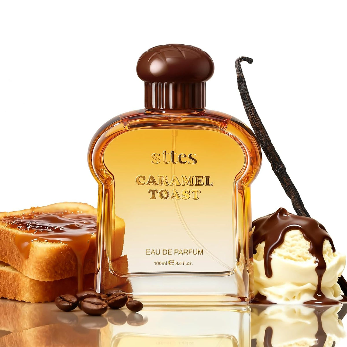 Sttes Caramel Toast Eau de Parfum, fragancia cálida de gourmand con...